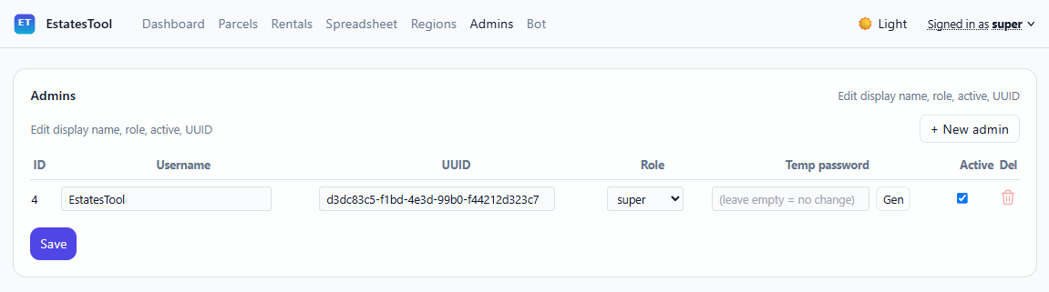 Roles, permissions, and session policies