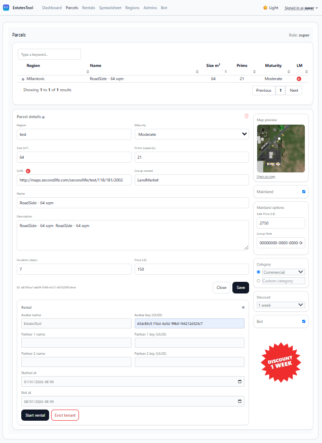 Rental activity and expirations